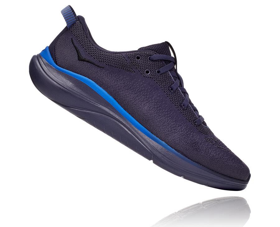 Hoka One One Running Shoes Mens Navy - Hupana Flow - 69071CEGI